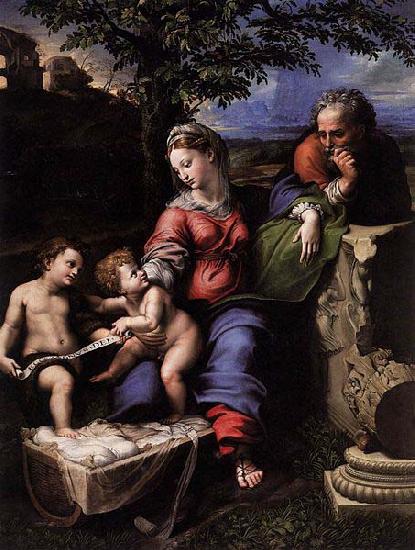 RAFFAELLO Sanzio Holy Family below the Oak